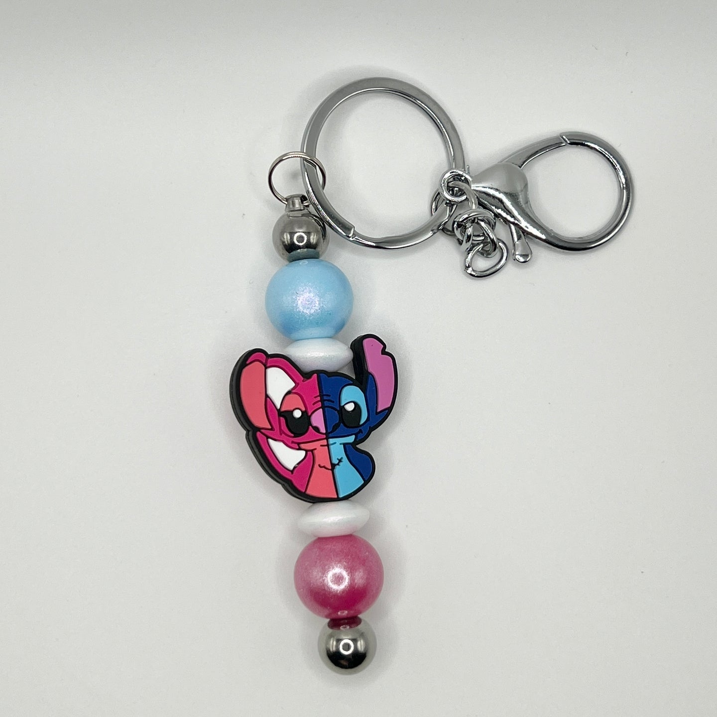 Alien Duo Silver Keychain Bar